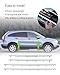 4 Pcs Weatherstrip Window Molding Trim Seal Belt Fit for Honda CRV CR-V 2007-2011 Replace 72410-SWA-A01 72450-SWA-A01 72910-SWA-A01 72950-SWA-A01, Outer Door Window Moulding Trim with Glass Sweep Felt