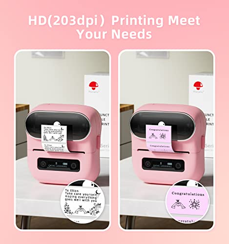 Image of M220 Label Printer, Phomemo Label Printer, 3 Inch Bluetooth Thermal Sticker Machine for Home, Office, School, Barcode Printer for Address, Shipping, Box, Cup, Compatible with Mobile Phone and PC, with
