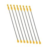 Milisten 8 Stück Edelstahl Sprühstab Verlängerungsset für Gartenspritzen Teleskop...