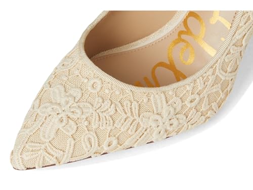 Image of Sam Edelman Women's Hazel Pump Ivory /Natural Lace 8 Medium