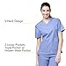 WonderWink Womens Origins Bravo V-Neck Top Medical Scrubs Shirt, Ceil Blue, Small US