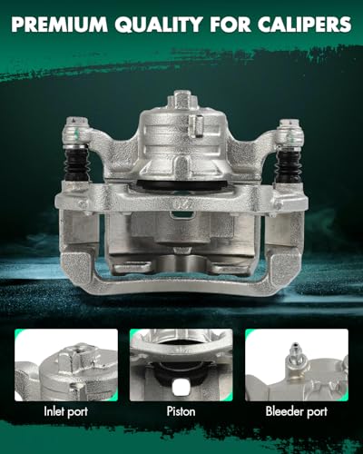 Image of SCITOO 19B6860 19B6861 Front Left & Right Disc Brake Calipers Assembly w /Bracket For Nissan For March /For Micra /For Versa /For Versa Note