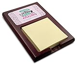 Personalized Nursing Quotes Red Mahogany Sticky Note Holder