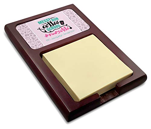 Personalized Nursing Quotes Red Mahogany Sticky Note Holder