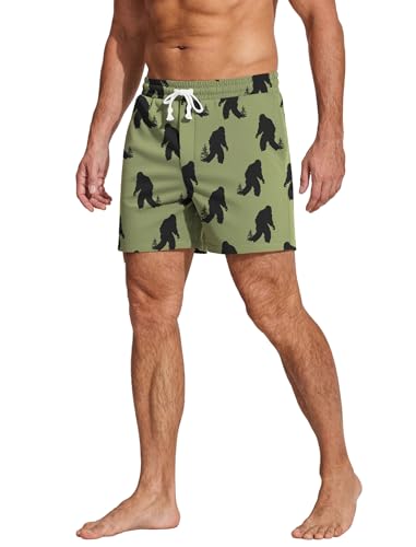 Image of Deyeek 5.5 Inch Mens Pajama Shorts Sleep Cotton Lounge PJ Lightweight Elastic Waist Drawstring Nightwear Bottom with Pockets