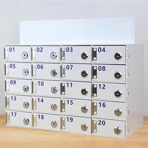 Armadio per telefono in acrilico con soluzione di archiviazione per chiavi per aula ufficio e scuola100 Slot Antifurto Organizer per fabbriche e aziende