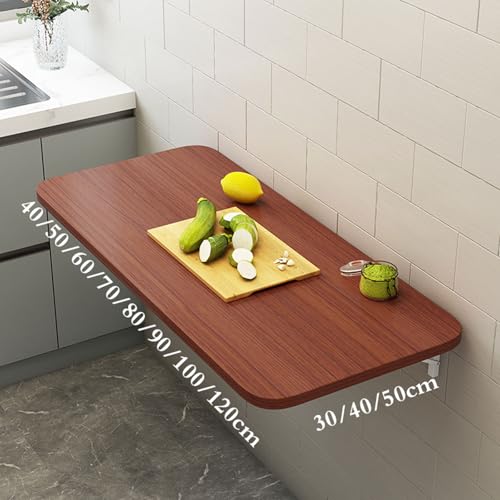 Table murale peu encombrante en bois pour libérer de l'espace au sol - 3