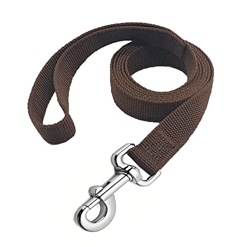 Strong Nylon Dog Leash 6FT Brown