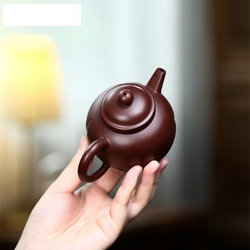 Théière en argile violette de 200 ml façonnée à la main pour le thé - 7