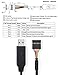 DTech USB to TTL Serial 5V Adapter Cable with FTDI FT232RL Chip 6 Pin 0.1 inch Pitch Female Socket Header UART IC Windows 11 10 8 7 Linux MAC OS (6ft, Black)