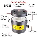 GYKOZY Propane Metal Melting Furnace, Foundry Smelting Furnace With Casting Tools For Metal Brass Gold Silver Aluminum, Suitable For Foundry Jewelers Metalsmiths Refiners(Size:8kg) (12kg) - Image 4