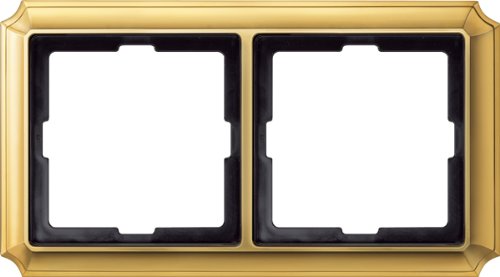 Preisvergleich Produktbild Merten 483221 ANTIK-Rahmen, 2fach, Blankmessing