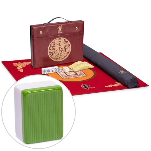 Mahjong profesional juego chino con accesorios miniatura 1