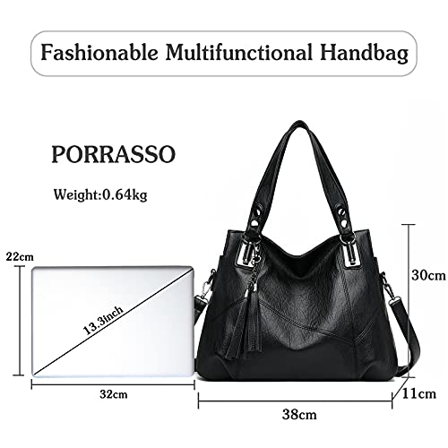 Image of Women's Fashion Handbag Shoulder Bag Hobo Bag Large Messenger Bag PU Leather Travel Work Dating Tote