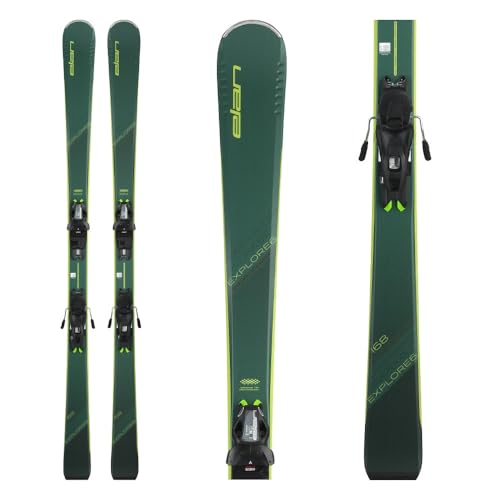 Elan Explore 6 Skis Men's Green with EL 9 GW Size Adjustable...