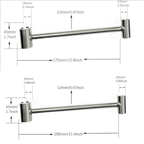 Image of Industrial Door Hinge Gap Adjusting Wrench Tool Kit, Sliver, Steel, Plated, 14-19mm & 23-25mm Hinge Gap Adjusting Wrench