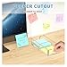 1/2Pcs Acrylic Notepad Holder Dispenser - 3x3 in Sticky Note Memo Holder for Desk Organizer Office Desk Accessories School Supplies(2pcs)