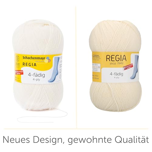 Regia 4-Fädig Uni Natur Handstrickgarn 100G – Bild 5