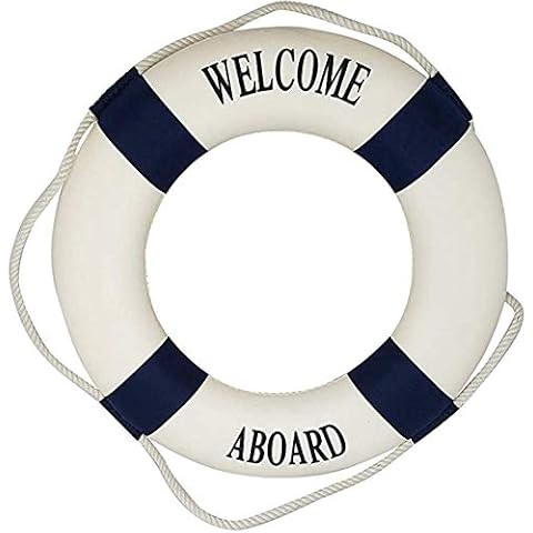 Basic Fundamentals Nautical Decorative Life Ring Blue Cover