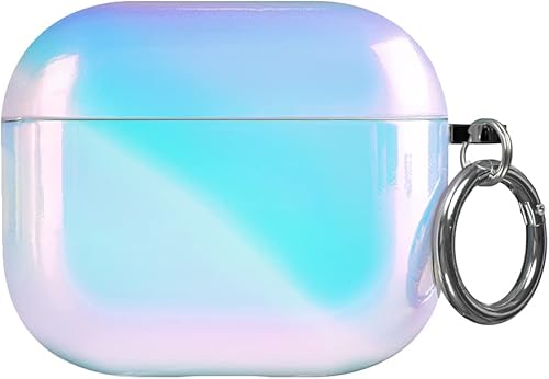Velvet Caviar Funda compatible con AirPods de tercera generación con llavero – Lindas fundas protectoras duras para AirPod 3 para mujer – Nebulosa