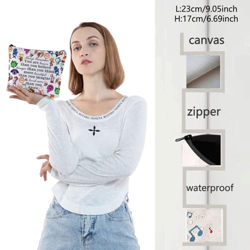 WZMPA Owl House Cosmetic Makeup Bag EDA & Luz Fans Gift You are Braver Stronger Beautiful Than You Owl Know Zipper Pouch Bag Owl House Merchandise (Always Owl House) - Image 2