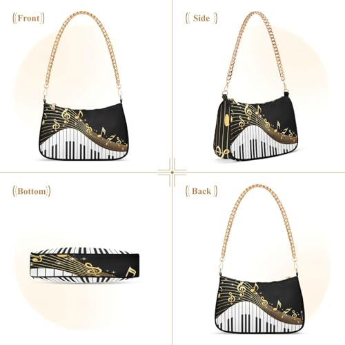 Bolso Hobo Tote Pequeño con Cierre para Mujer miniatura 4