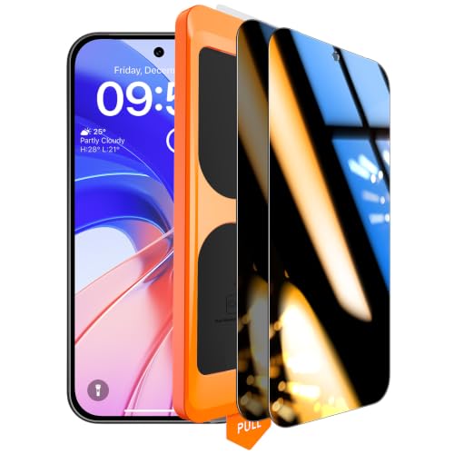 Image of TOCOL for Google Pixel 11 Pro Privacy Screen Protector | Easy Installation, 25 Anti Spy, Data Protection, 9H+ Tempered Glass, 11FT Military Grade Shatterproof, Anti-Scratch, 2 Pack
