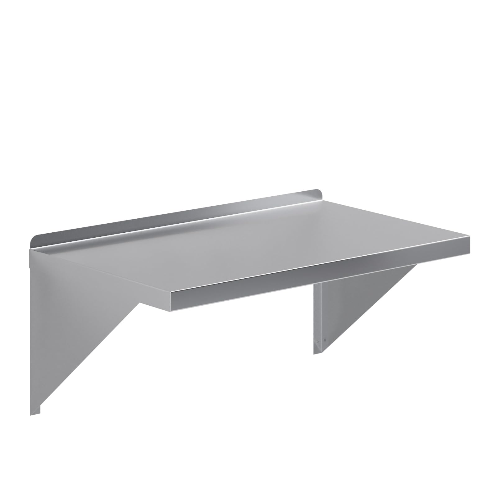 AmGood 18" x 30" Stainless Steel Wall Shelf | Appliance &amp; Equipment Metal Shelving | Kitchen, Restaurant, Garage, Laundry, Utility Room | Heavy Duty | Turned-Down Edge | NSF Certified