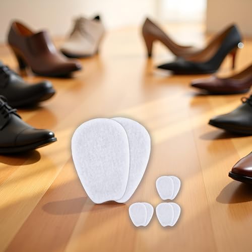 6 piezas de plantillas blancas suaves autoadhesivas para zapatos miniatura 3