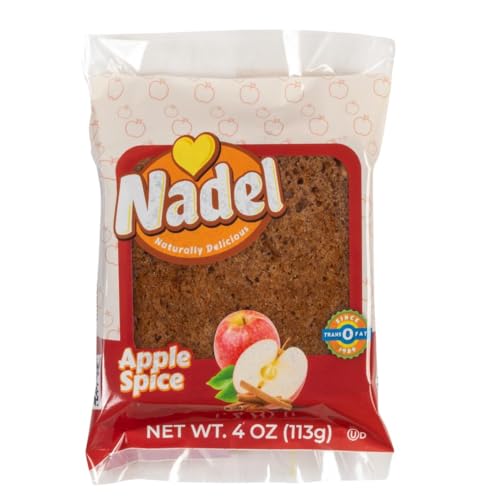 Image of Nadel - NATURALLY DELICIOUS APPLE SPICE CAKE SLICES (12 Pack) Sweet Breads & Cakes, Back to School lunch snack, breakfast bar
