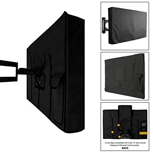 Tv Abdeckung Outdoor-TV-Schirm Staubdichtes Wasserdichtes Material Schützen Abdeckung Set Abdeckung Oxford Schwarz Television Fall TV 22 ‚‘ Bis 65