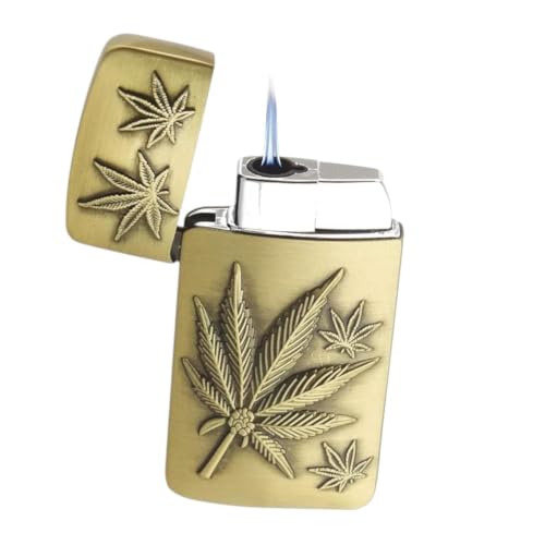 Image of Jpack Premium Gold Slim Tiger Print | Refillable Butane Gas Cigarette Lighter | Windproof Jet Flame | Pocket Lighter for Men
