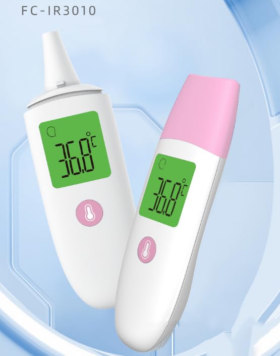 mini Forehead Thermometer for Adults and Baby, LED Display for Home, Thermometer with Fast 1 Second Reading, Rechargeable Thermometer with Fever Alert, Silent Mode