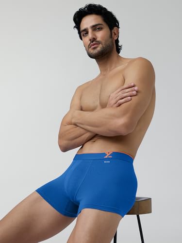 Image of XYXX Men's Super Combed Cotton Trunks| Regular Fit, Odour-Free, Anti-Roll No-Marks Waistband Underwear for Man