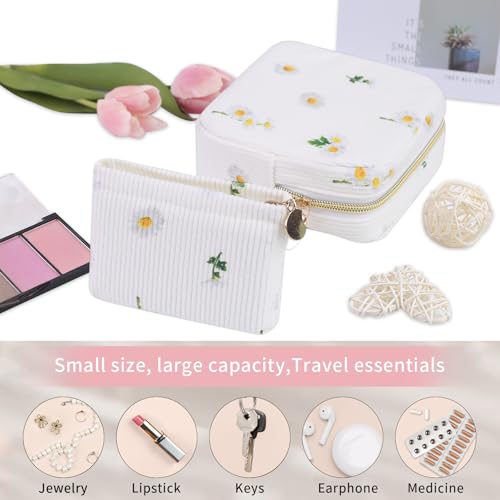 Image of 2-Pack Period Bag for Women Girls, Portable Corduroy Sanitary Napkin Storage Bag Period Pouch Small Discreet Menstrual Pouch, Sanitary Pads Period Kits Tampons Holder for First Period