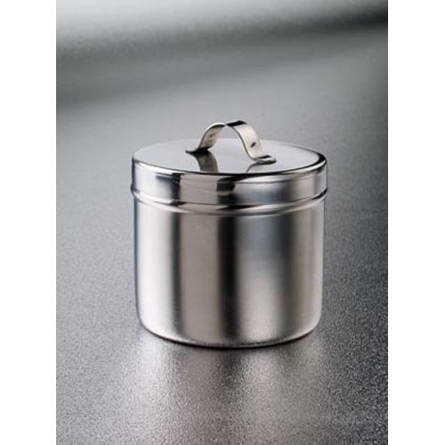 DUKAL 4238 Tech-Med Ointment Jar, 8 oz, Stainless Steel