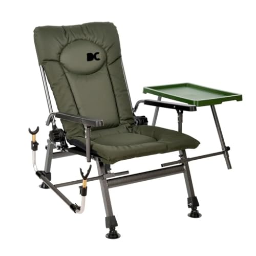 DC F5R ST/P Angelstuhl mit verstellbaren Beinen, Montagesystem für Zubehör, wasserdicht, mit Schaumstoff gepolstert, Stahlkonstruktion, belastbar bis 110 kg