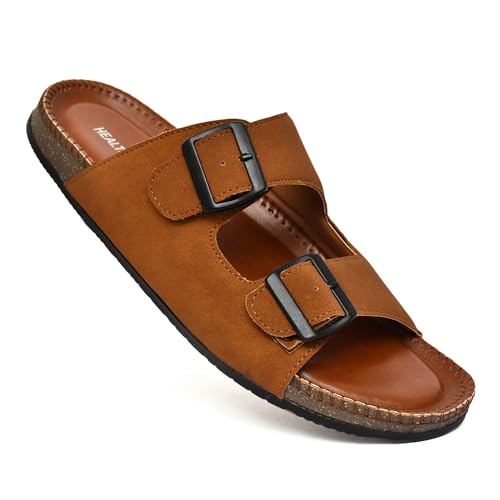 Image of HEALTH FIT Comfortable & LightWeight | Fashionable & Everyday Stylish & Durable Design Slip-on Style Flip Flops for Gents 3075