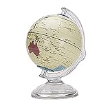 Geographischer Globus mit 3,9 Zoll (8,9 cm) mit Halterung für Lernkugel, drehbar, Erdkugel, für Erwachsene und Jungen und Mädchen studieren Geschenke des Globus