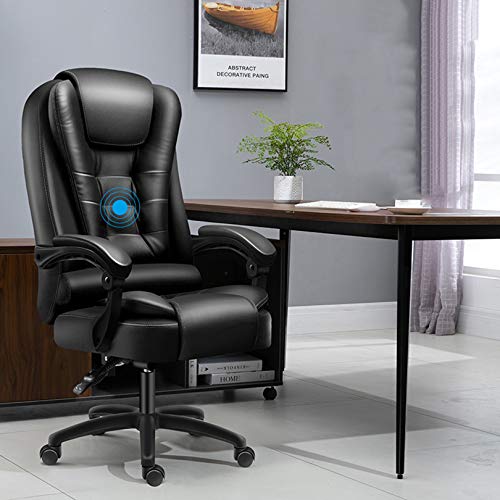 Chaise de direction en cuir PU avec dossier haut ergonomique - 3