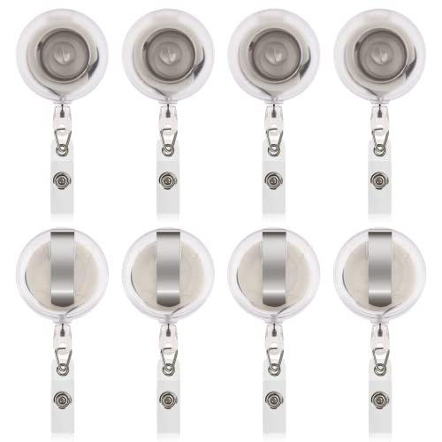 Porte-badge à bobine rétractable anti-perte pour cartes et clés (Lot de 50)