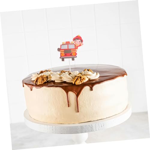 Toyvian 2 Conjuntos De Decoração De Bolo De Fogo Decorações De Bolo Para Toppers De Bolo De Aniversá