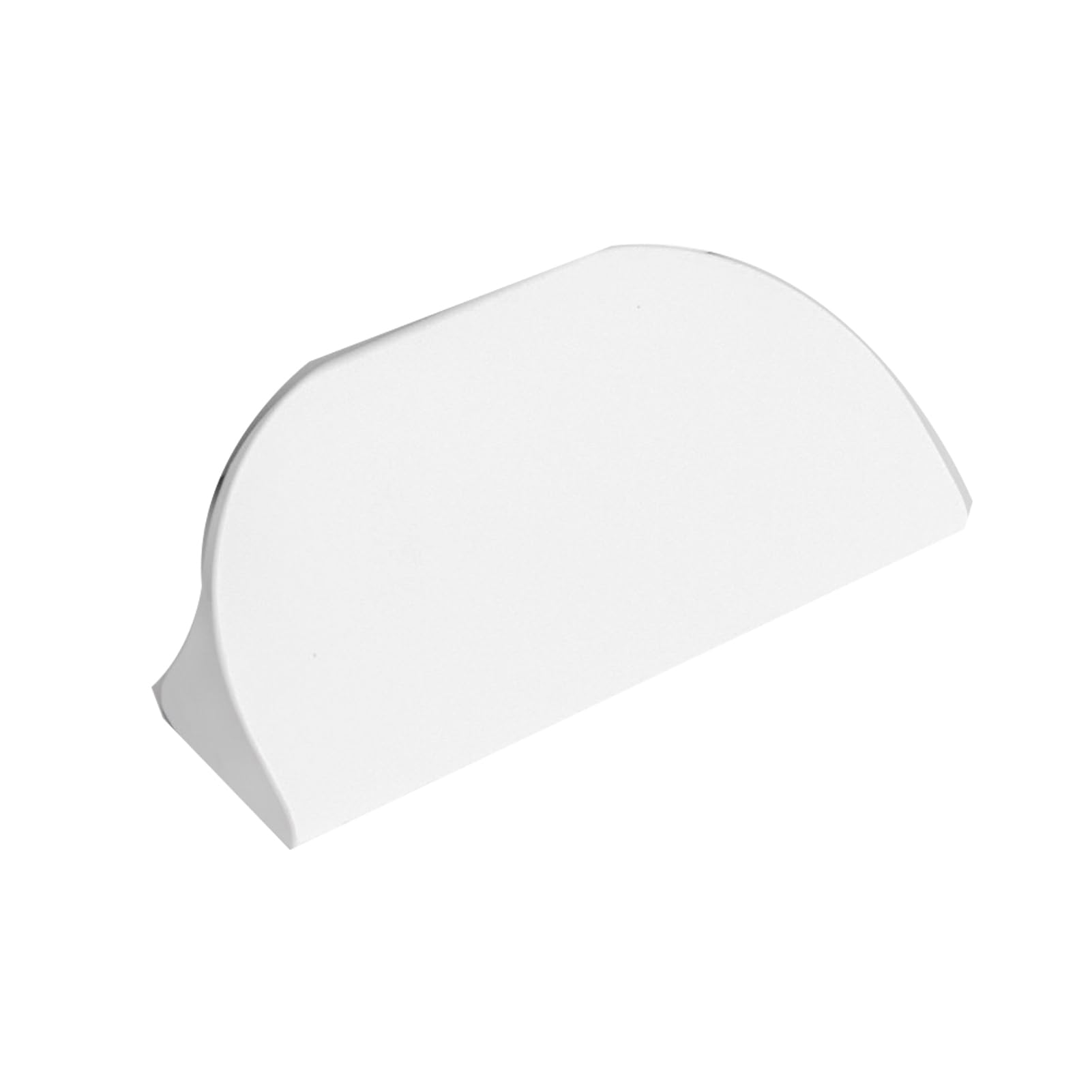 Dswzlqdxb White Cabinet Pulls Dcoration Semicircular Cabinet Knobs Aluminium Alloy Handle Bevel For Dresser,Drawer Door Kitchen Hardware Home Door Levers (Hole Spacing 96Mm,)