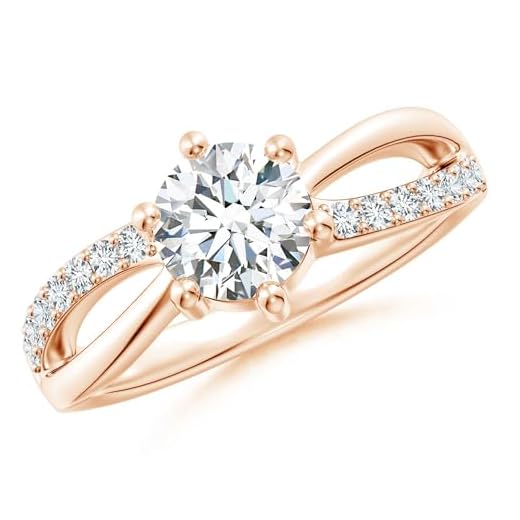 Angara Natural 0.14 Ct Diamond Infinity Ring for Women in 14K Yellow Gold (Color : K | Clarity : I3) | April Birthstone, Birthday, Engagement, Anniversary Jewelry Gift For Women