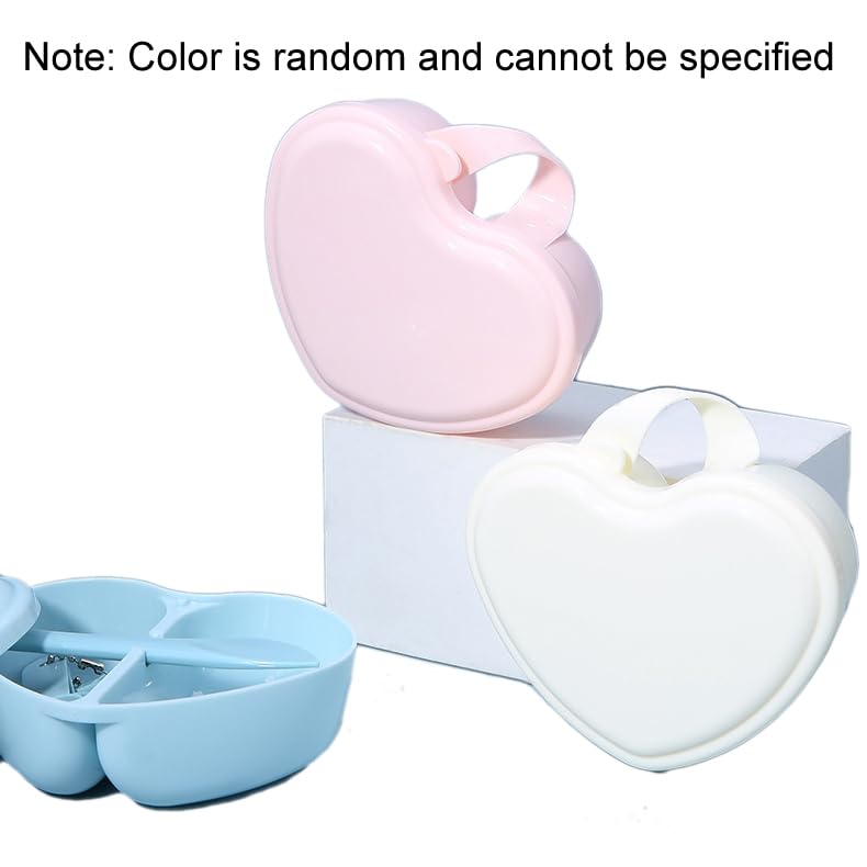 Miniatura 2 de lasenersm 1 juego de máscara facial en forma de corazón con espátula y cuchara medidora, tazón para máscara de barro, tazón de mezcla de bricolaje