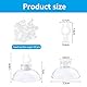 MIPIACE 50 Stück Aquarium Saugnapf Clips Saugnäpfe Aquarium Transparent Klein Aquarium Saugnapf Halter für 4-6mm Aquarien Luftschlauch