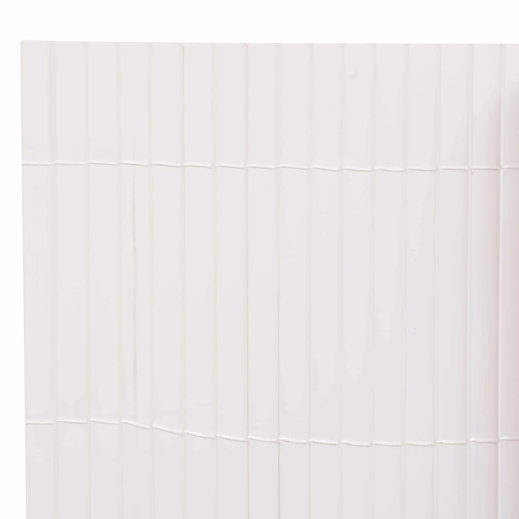 Gartenzaun Weiß 150x500 cm PVC, Robuster Sichtschutzzaun für Garten & Terrasse, Langlebiges Kunststoff Zaun-Element, Einfache Montage, Modernes Design, Hohe Privatsphäre
