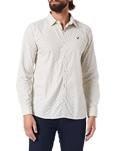Kaporal - Chemise Fleurie All Over Homme - Tell - M - Blanc