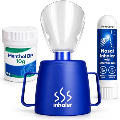 Image of UK Steam Inhaler Cup with 10g Powerful Crystals and Nasal Stick, NanaCare