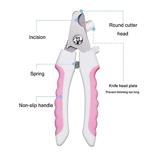 LALFPET Dog Nail Clippers and Trimmer-with Safety Guard to Avoid Over-Cutting,Professional Pet Nail Clippers Stainless Steel Grooming Tool for Small Medium Large Dogs and Cats Blue L